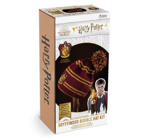 Harry Potter pletací sada - čepice Nebelvíru