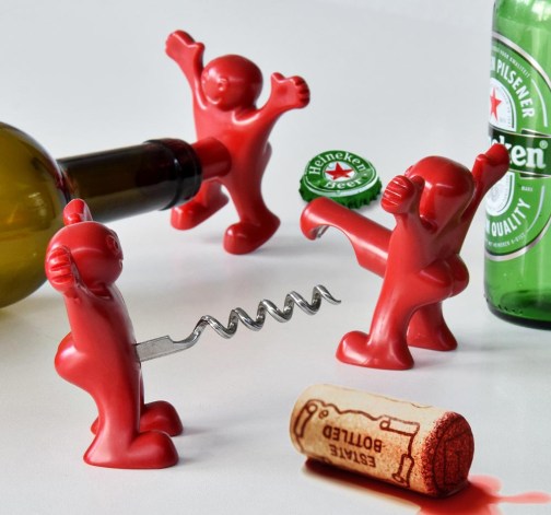 Vtipný set pomůcek na pivo a víno - II. jakost