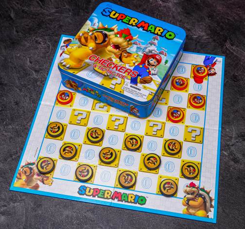 Set deskových her Super Mario – Dáma a piškvorky