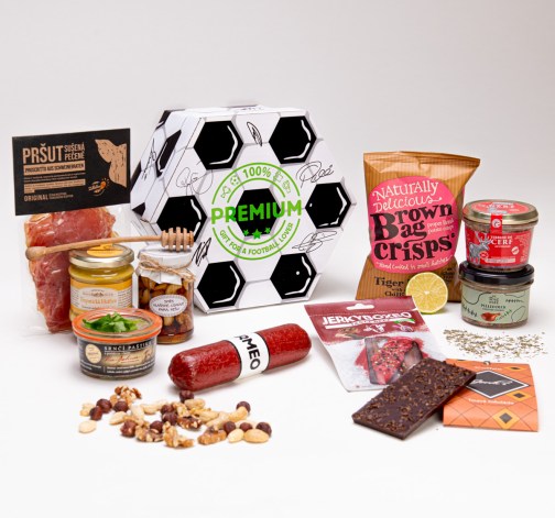 Giftboxeo pro gurmána XXL - Fotbalové