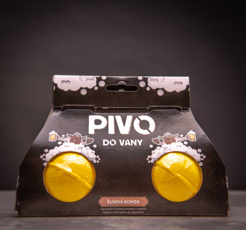 Naše Pěnivé a šumivé pivní bomby do vany 2x110 g - speciální receptura z pivních kvasnic a chmele