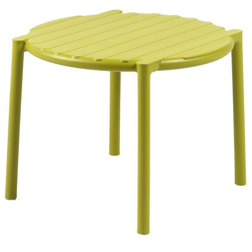 Nardi Žlutozelený plastový zahradní stolek Doga 50 cm
