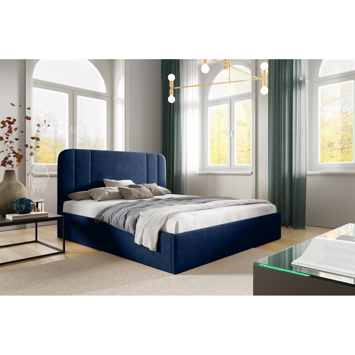 Postel DELILAH 28 STANDARD 140x200 cm Tmavě modrá