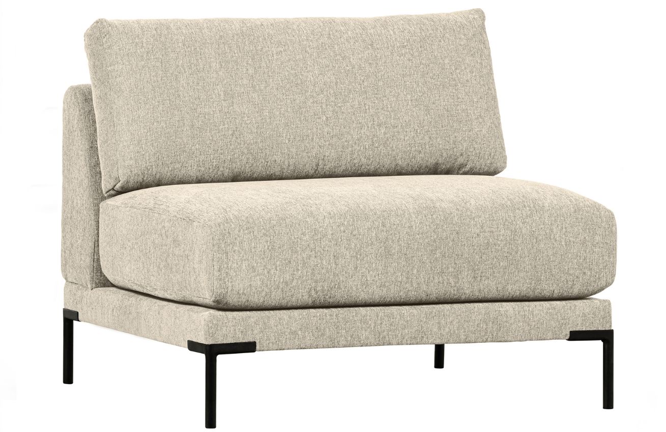 WOOOD Pískově hnědý látkový středový modul Coulee 100 x 100 cm