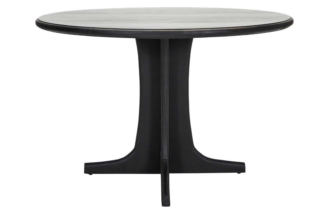 House Doctor Černý dřevěný jídelní stůl Shaker 120 cm