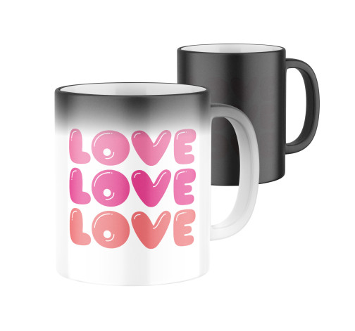 Magický keramický hrnek s potiskem Love