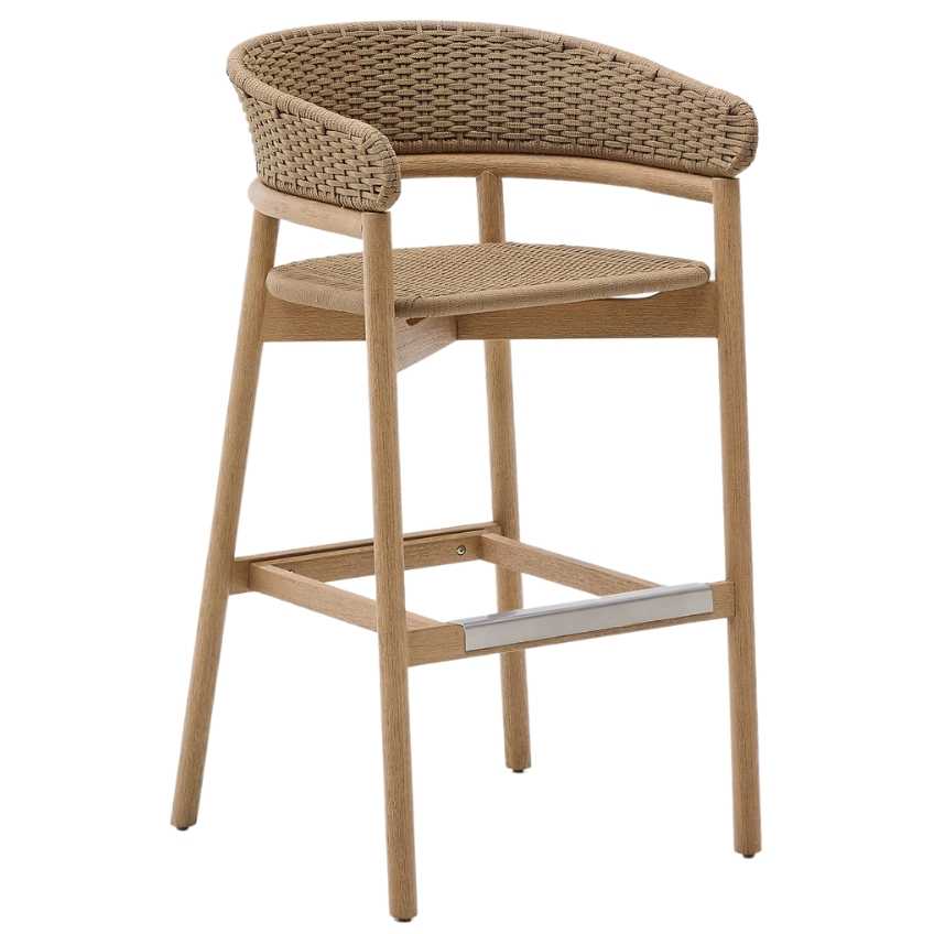 Béžová zahradní barová židle Kave Home Arinella 75 cm