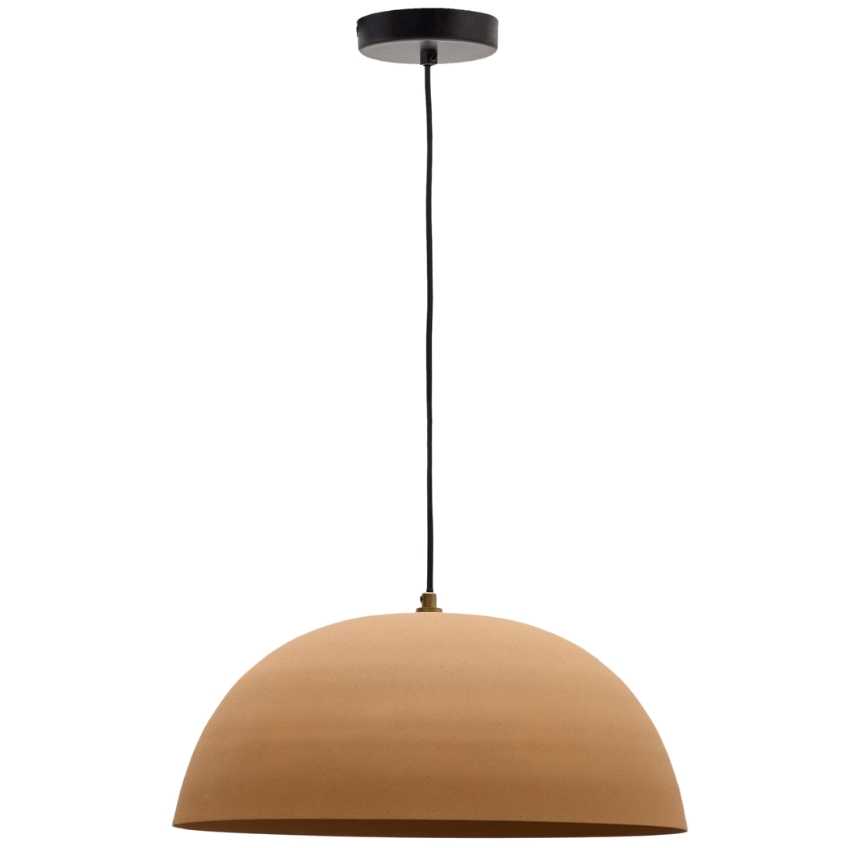 Béžové kovové závěsné světlo Kave Home Nibla 46 cm
