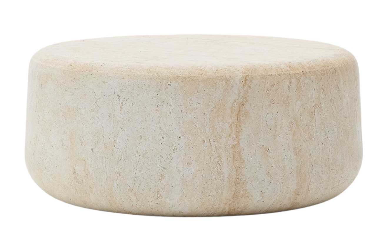 Béžový cementový zahradní stolek Kave Home Drasi 90 cm