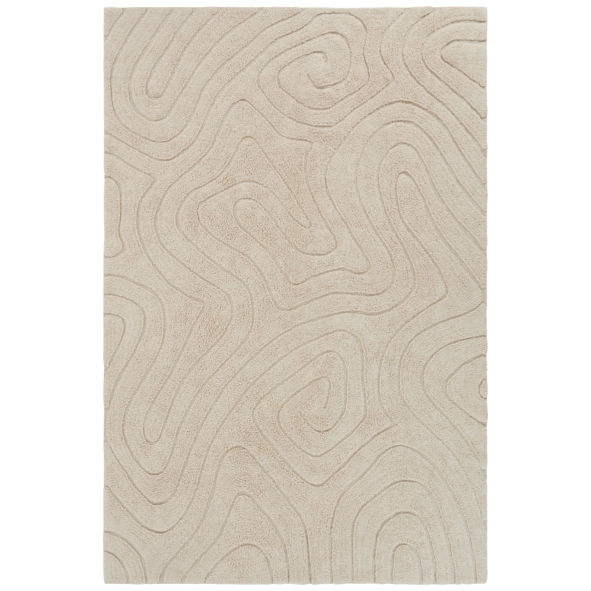 Jotex Béžový bavlněný koberec SHIV 200 x 300 cm