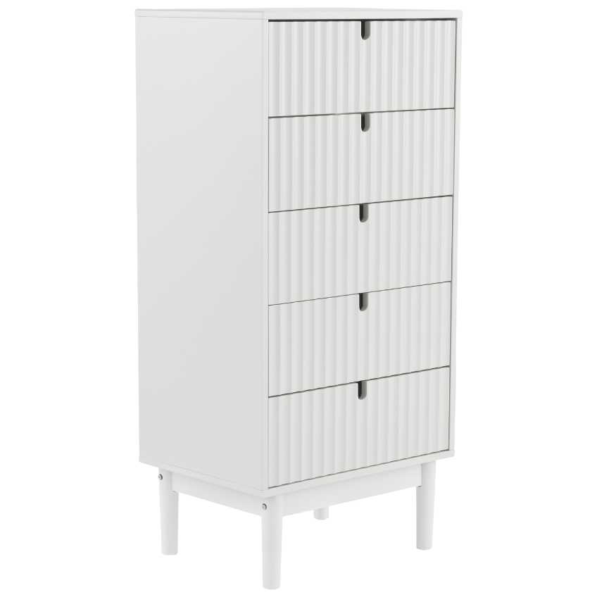 Jotex Bílá lakovaná komoda TOULUSE 55 x 40 cm