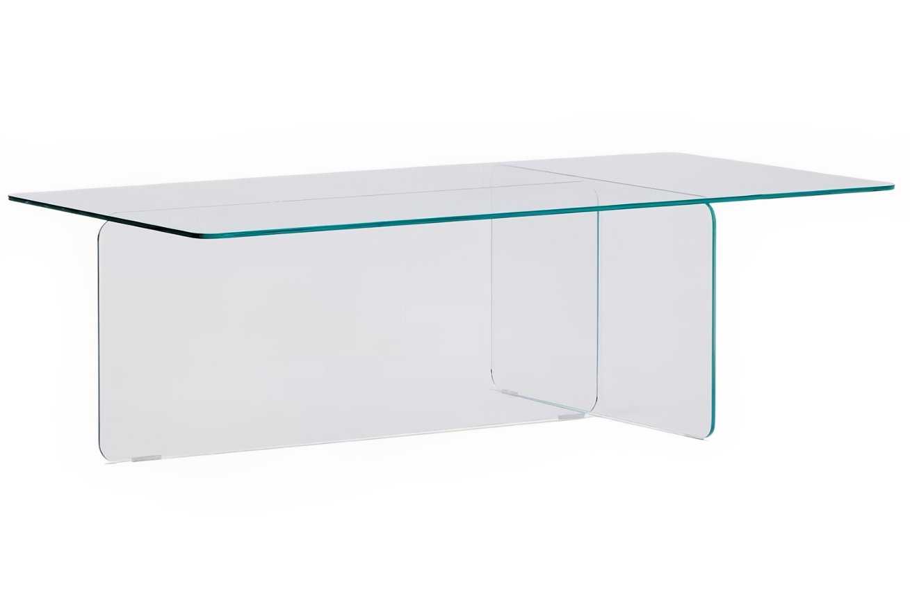 Skleněný konferenční stolek Kave Home Zaren 120 x 60 cm