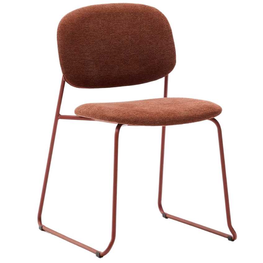 Terakotově červená jídelní židle Kave Home Meli