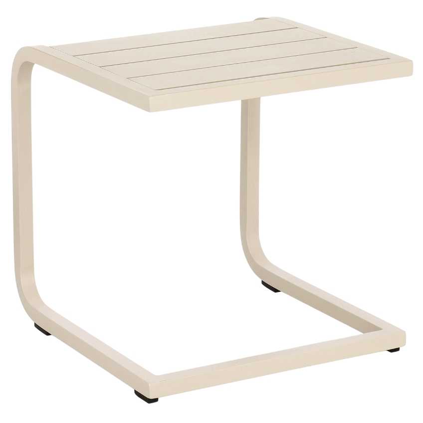 Béžový hliníkový zahradní stolek Bizzotto Taylor 40 x 40 cm