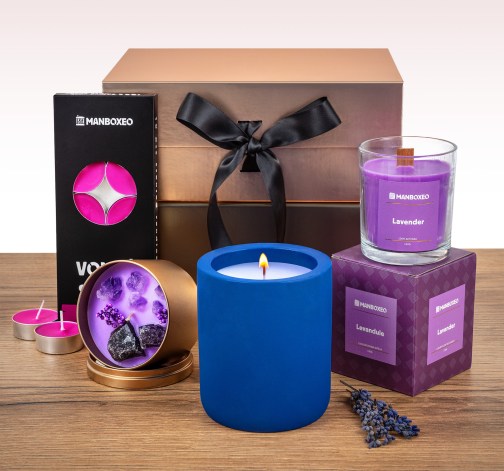 Giftboxeo pro maminku plné svíček - levandule