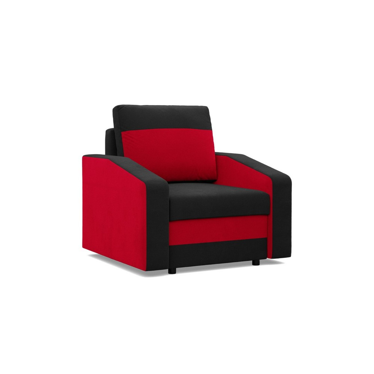 Křeslo HEWLET model 3 Černá/červená