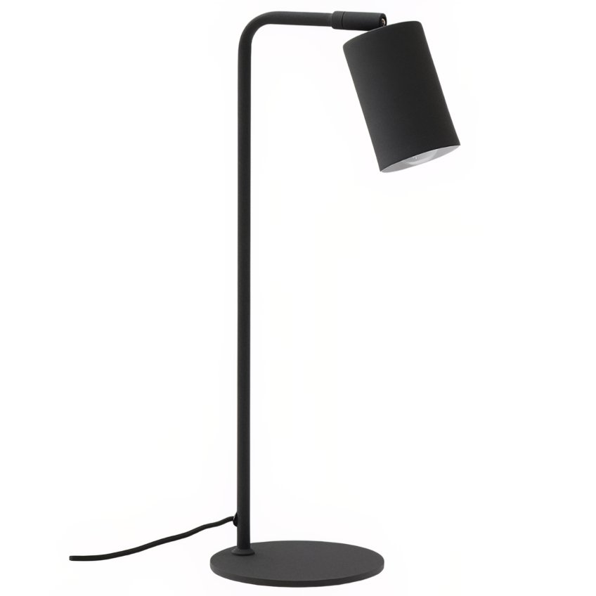 Černá kovová stolní lampa Kave Home Manie