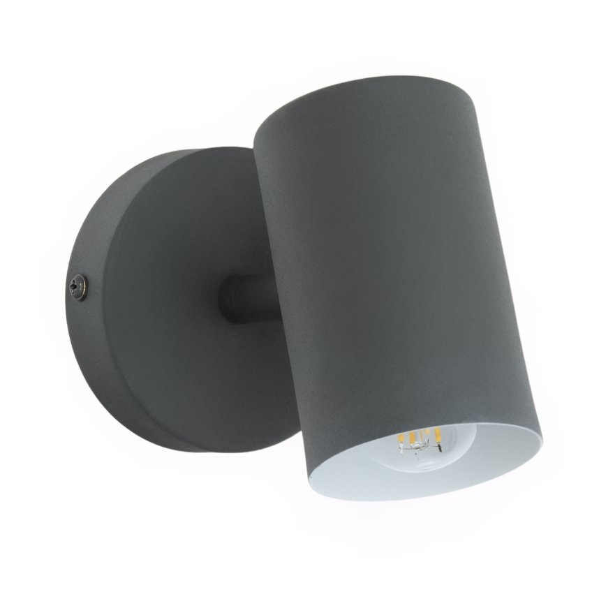 Černé kovové nástěnné světlo Kave Home Manie