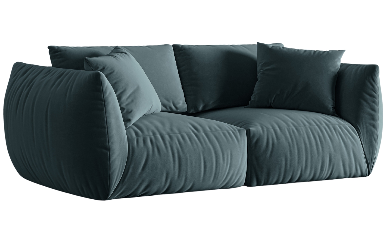 Micadoni Sametová pohovka Chris 220 cm