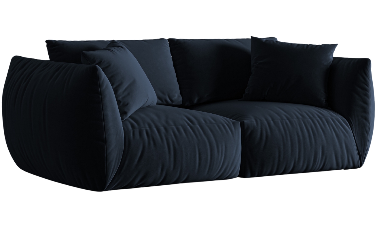 Micadoni Sametová pohovka Chris 220 cm