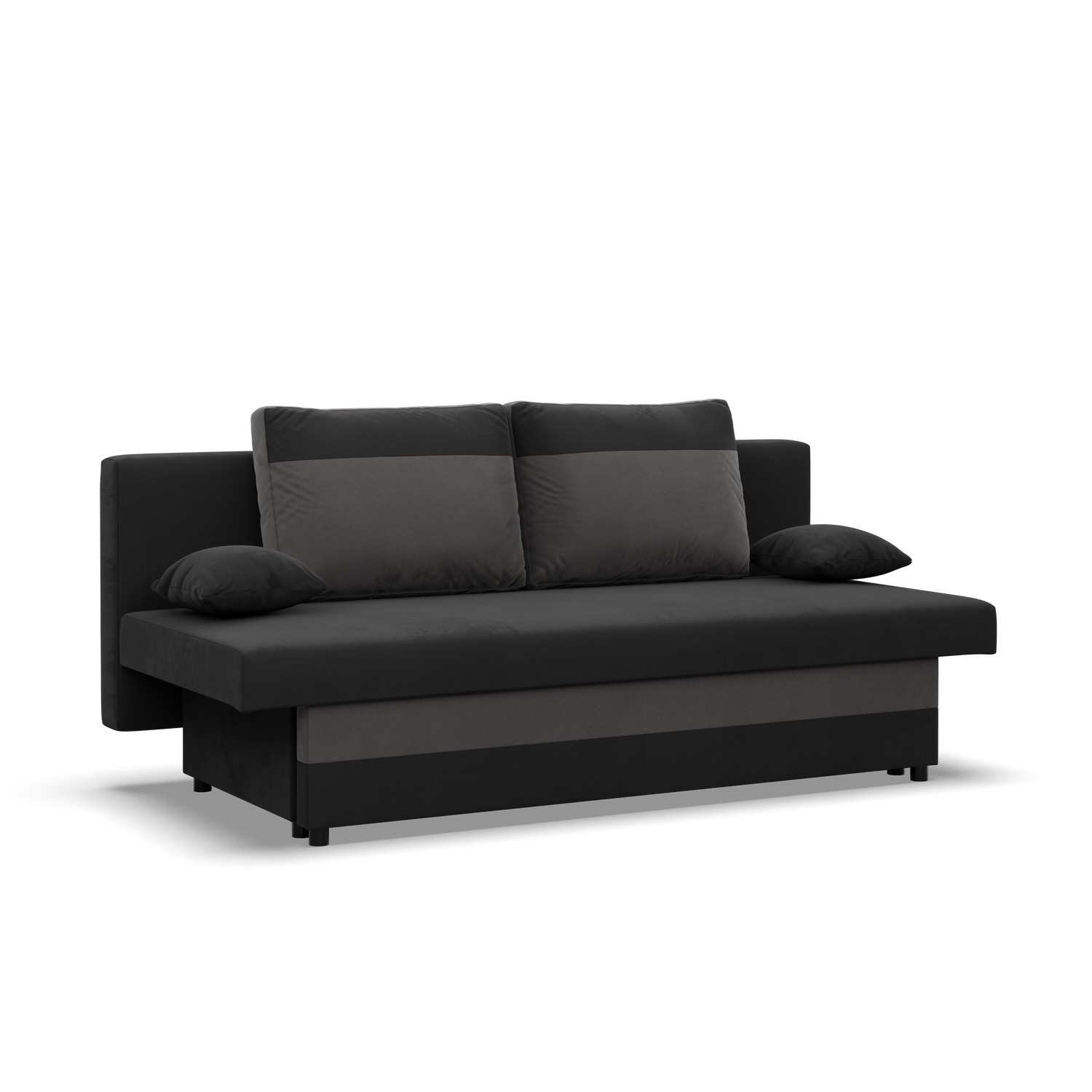 Velká rozkládací pohovka SONY model 2 Černá-šedá
