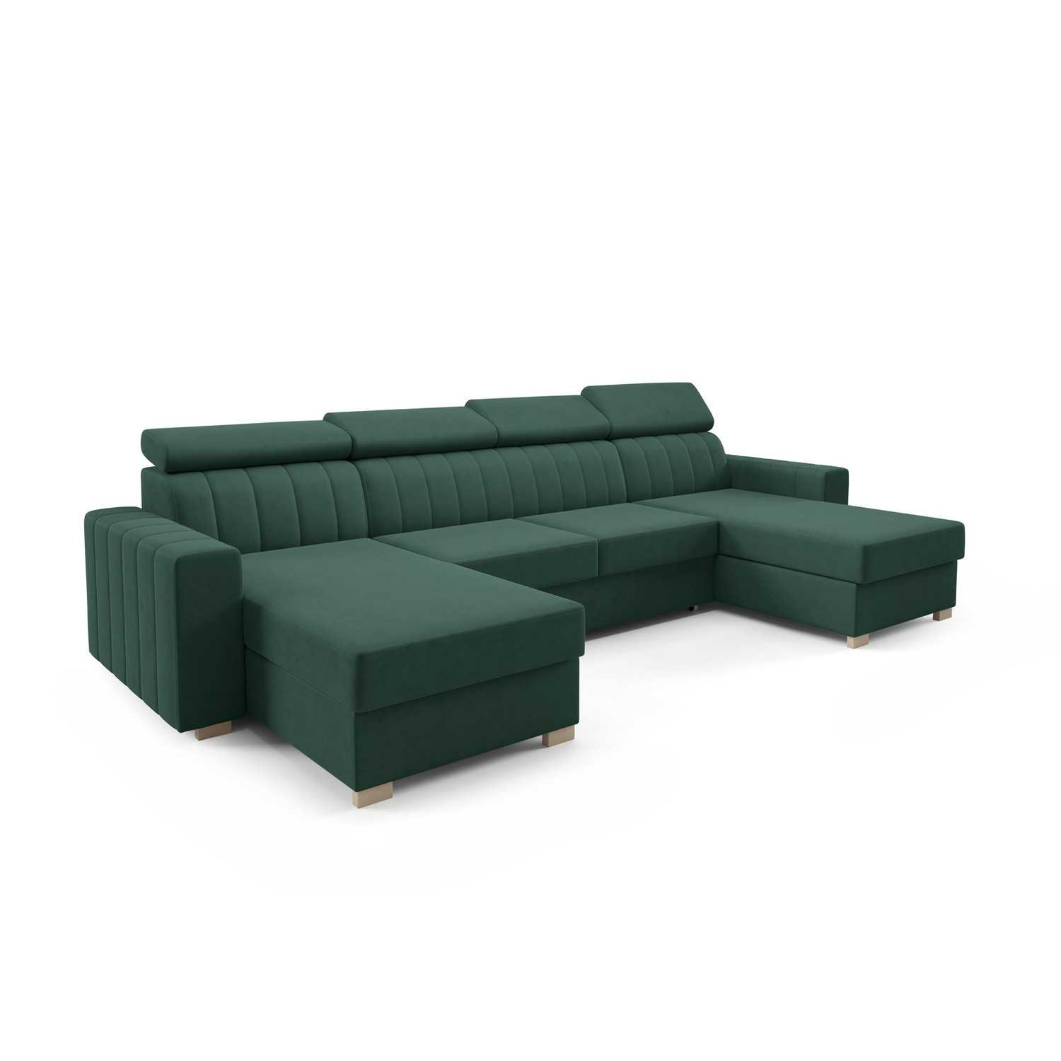 Rozkládací sedací souprava LAOS U Zelená I