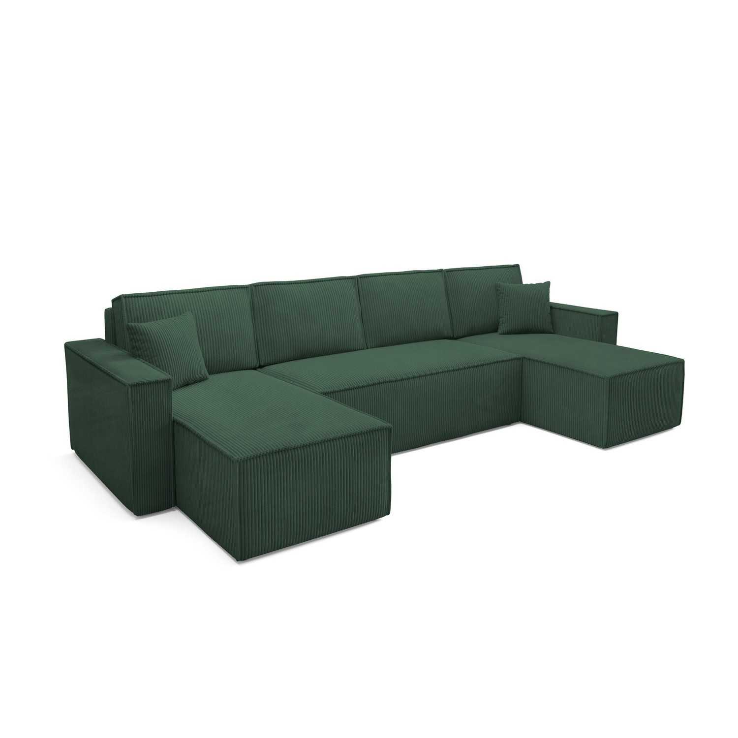 Rozkládací sedací souprava BASIC U Zelená