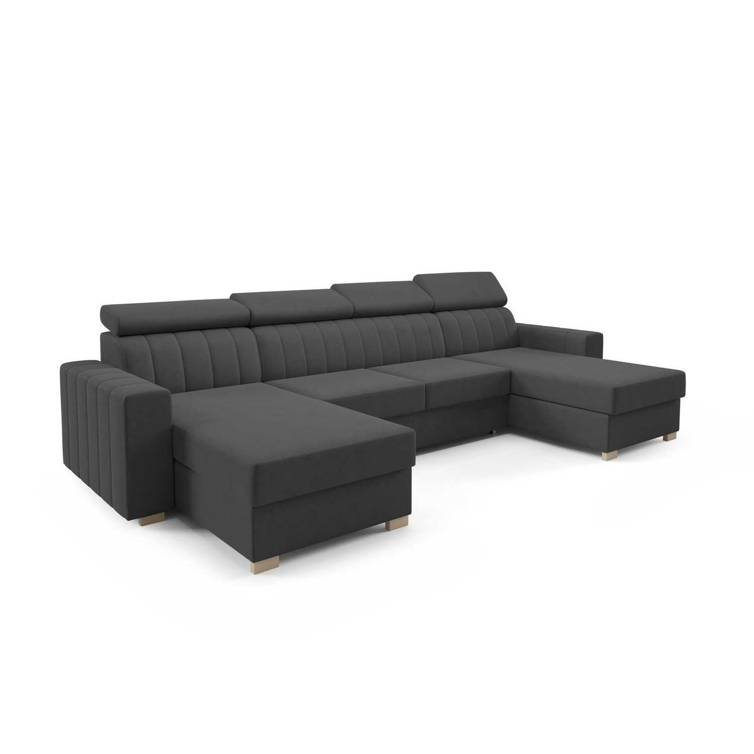 Rozkládací sedací souprava LAOS U Černá