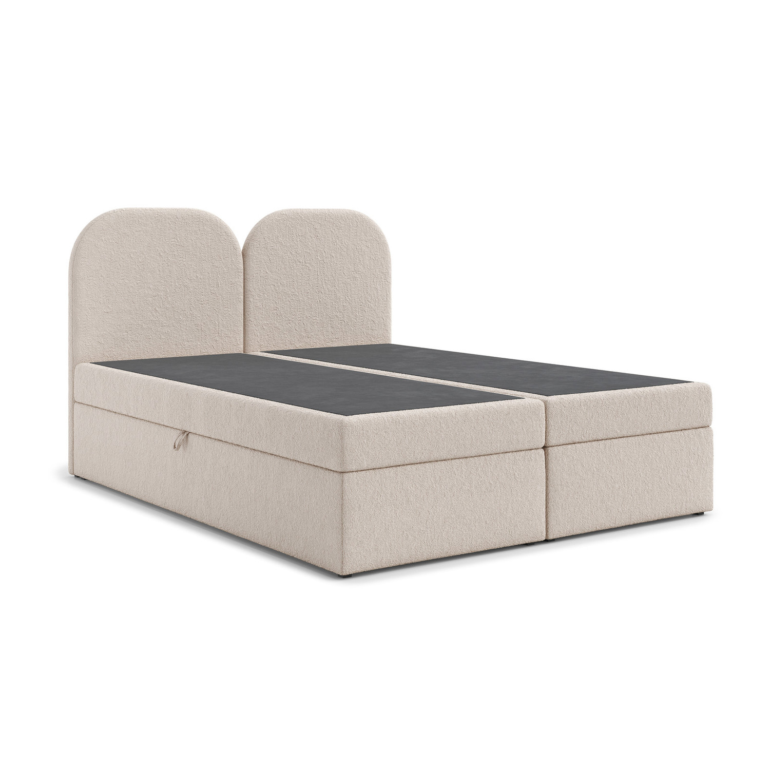 Čalouněná postel COMO s úložným prostorem 140x200 cm Béžová