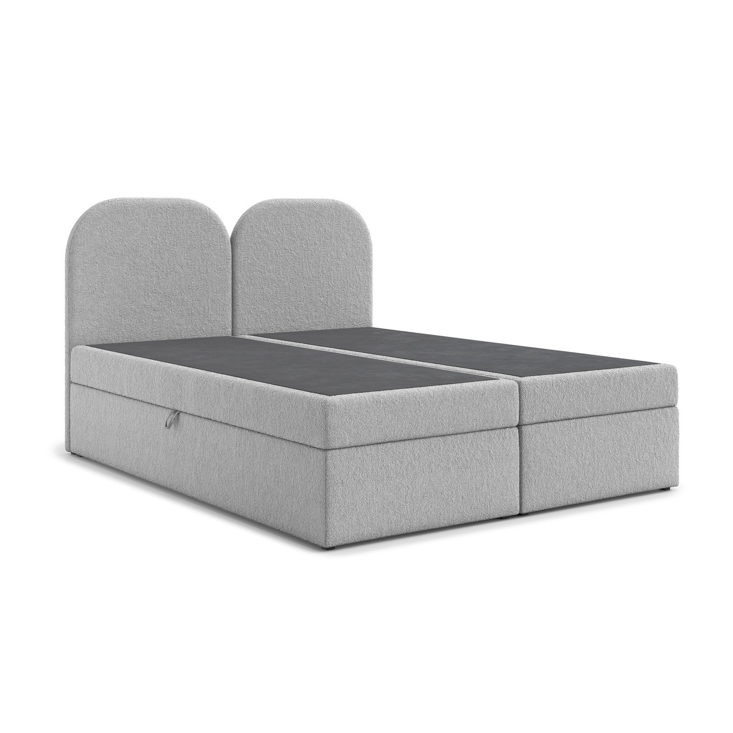 Čalouněná postel COMO s úložným prostorem 140x200 cm Šedá I