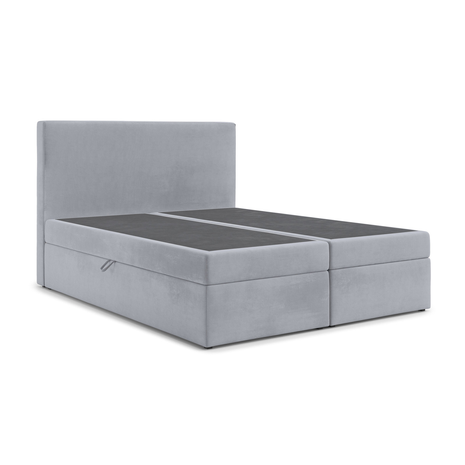 Čalouněná postel SANTO s úložným prostorem 140x200 cm Šedá