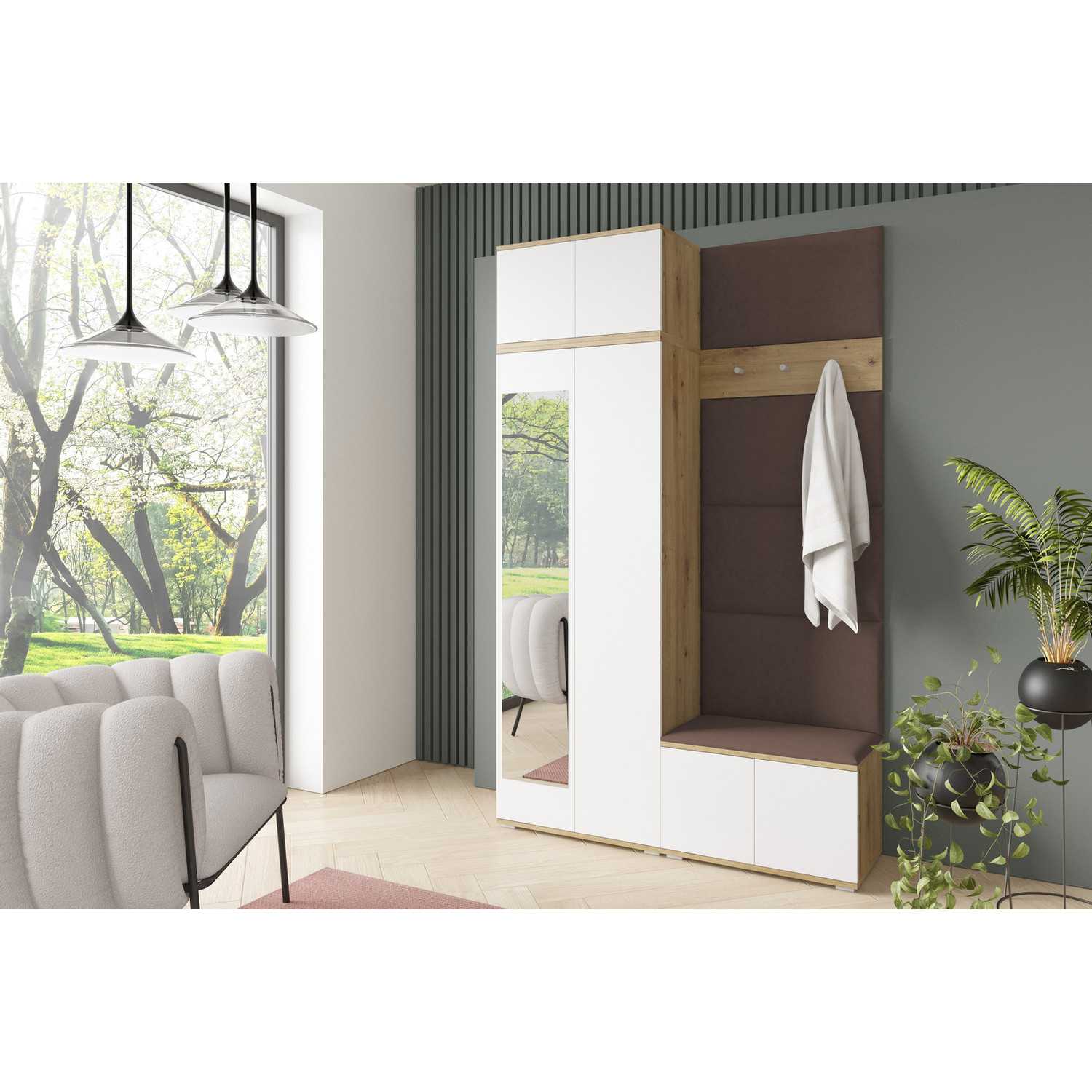 Předsíňová stěna SEVILLA II Hnědá IV