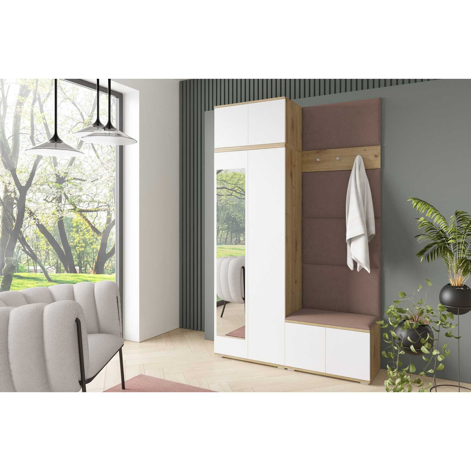 Předsíňová stěna SEVILLA II Hnědá II