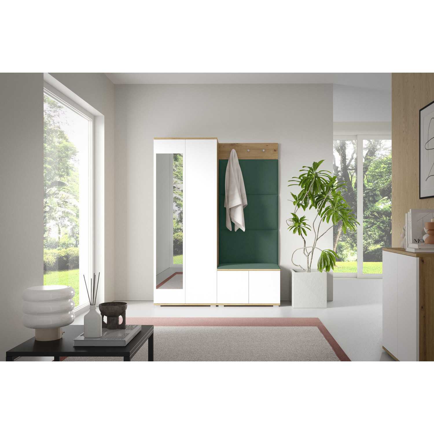 Předsíňová stěna SEVILLA I Zelená II