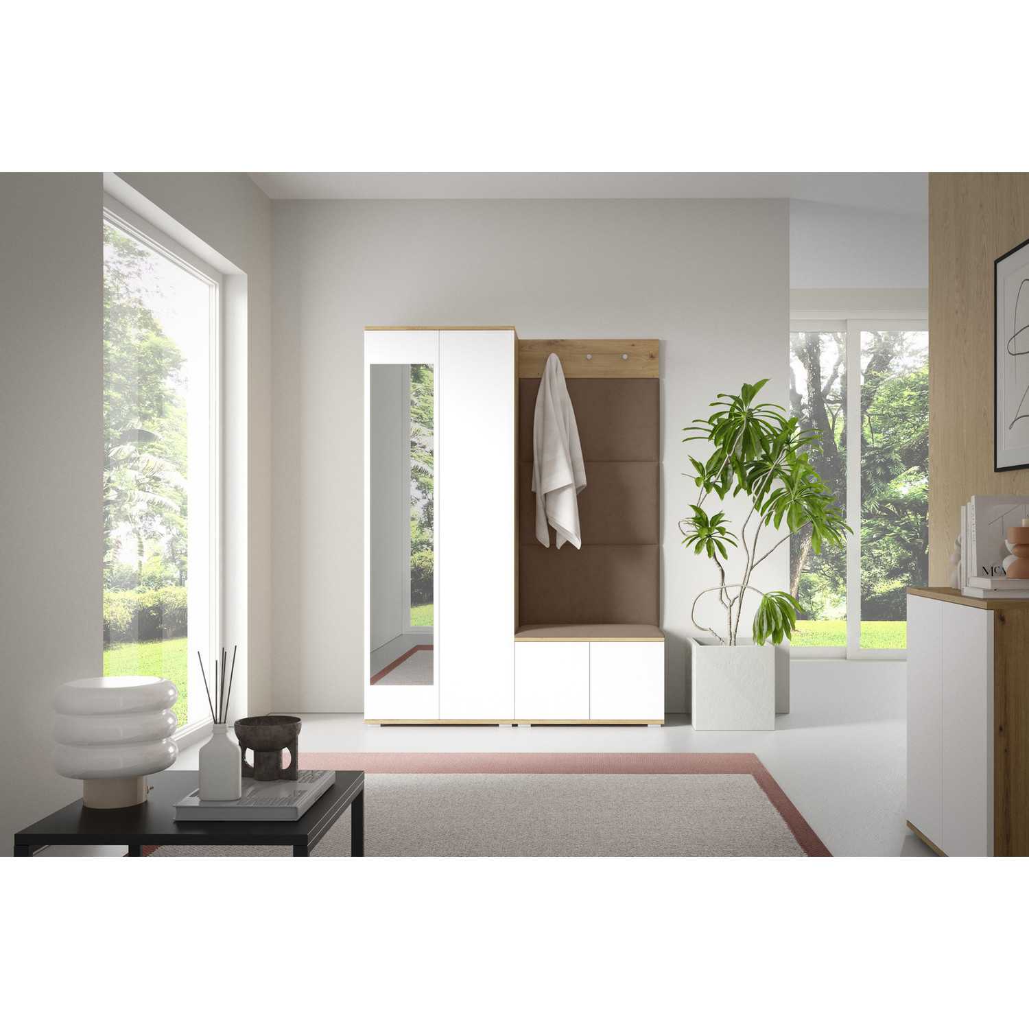 Předsíňová stěna SEVILLA I Hnědá II