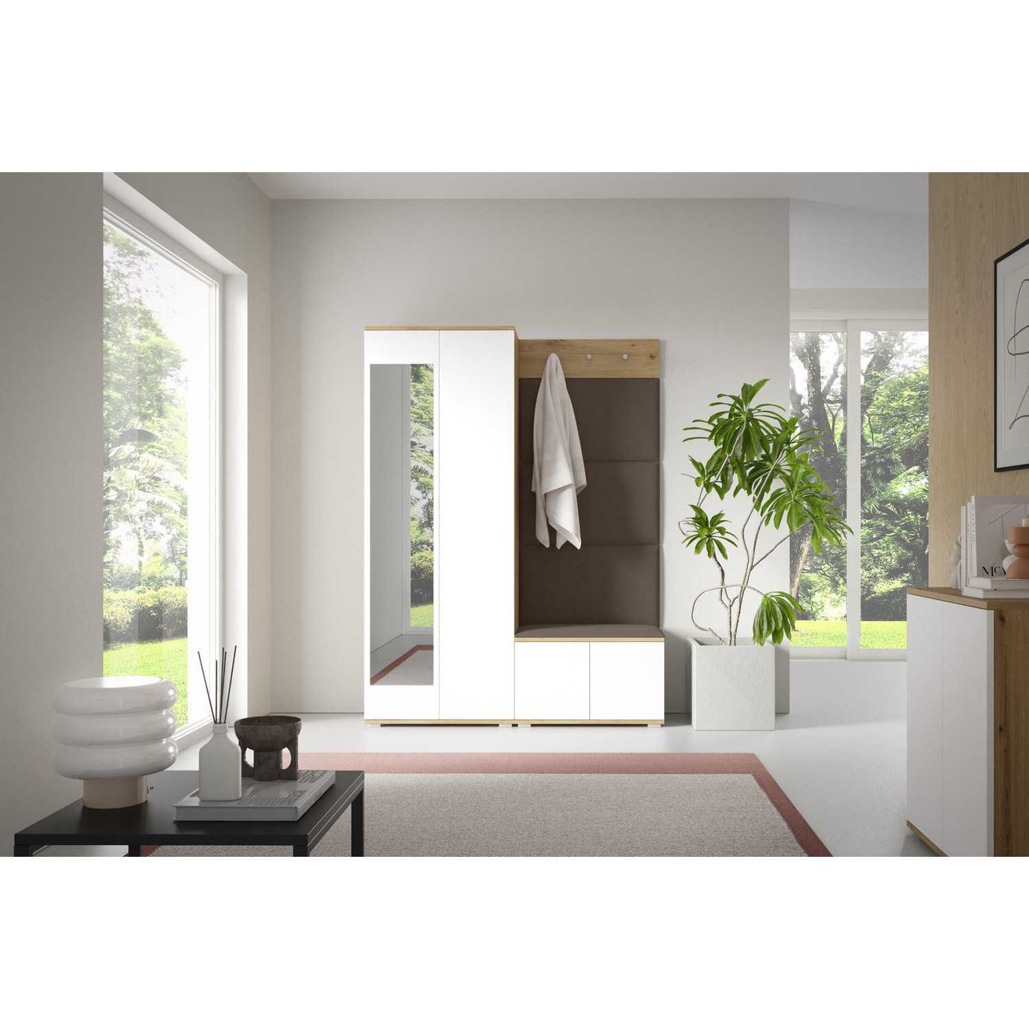 Předsíňová stěna SEVILLA I Hnědá IV