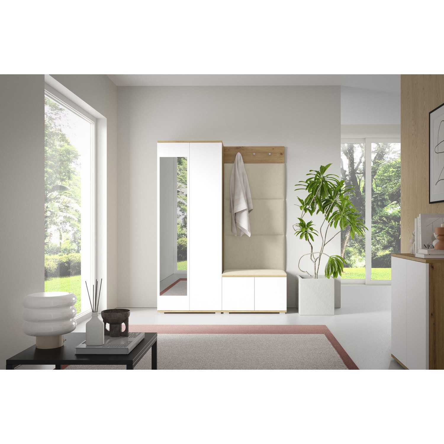 Předsíňová stěna SEVILLA I Krémová