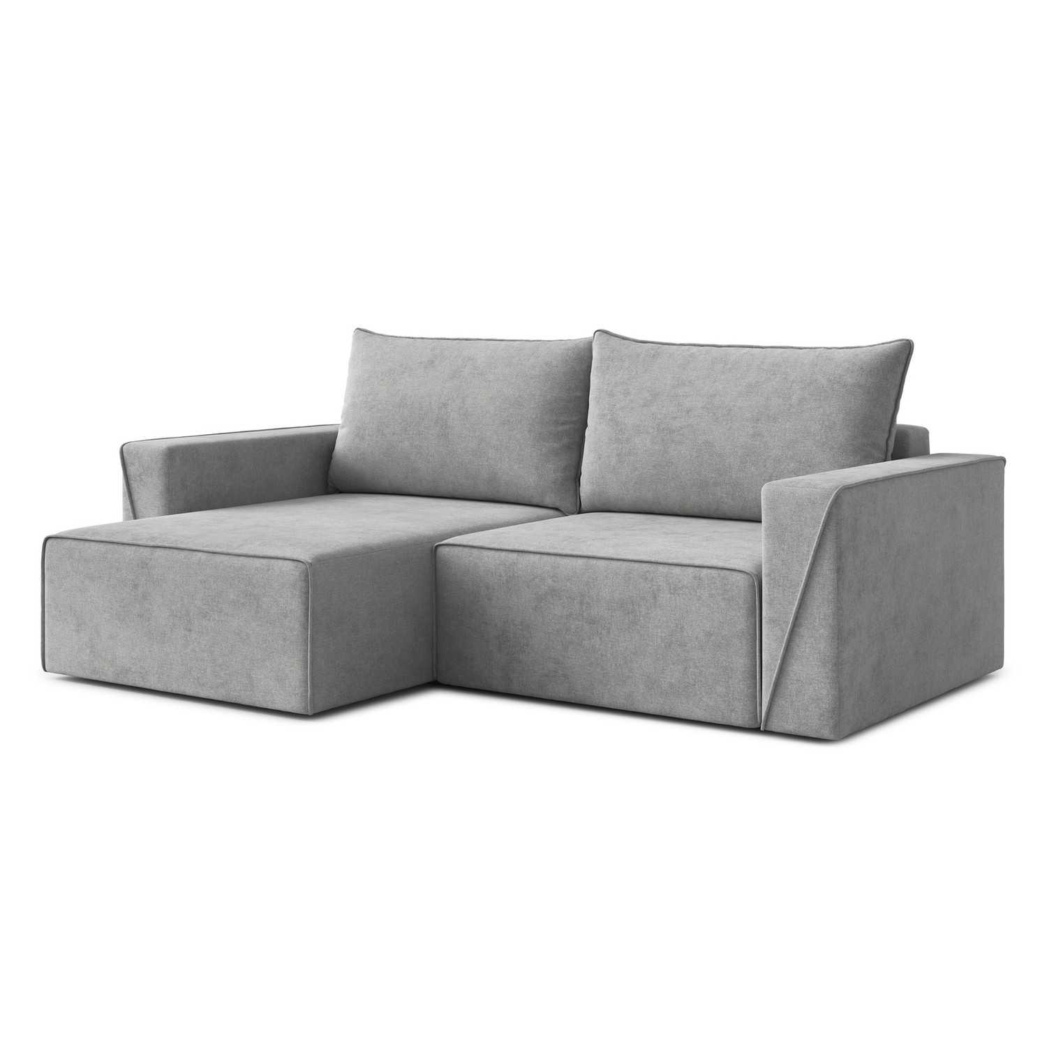 Rozkládací rohová sedací souprava CORTE Levá Šedá I