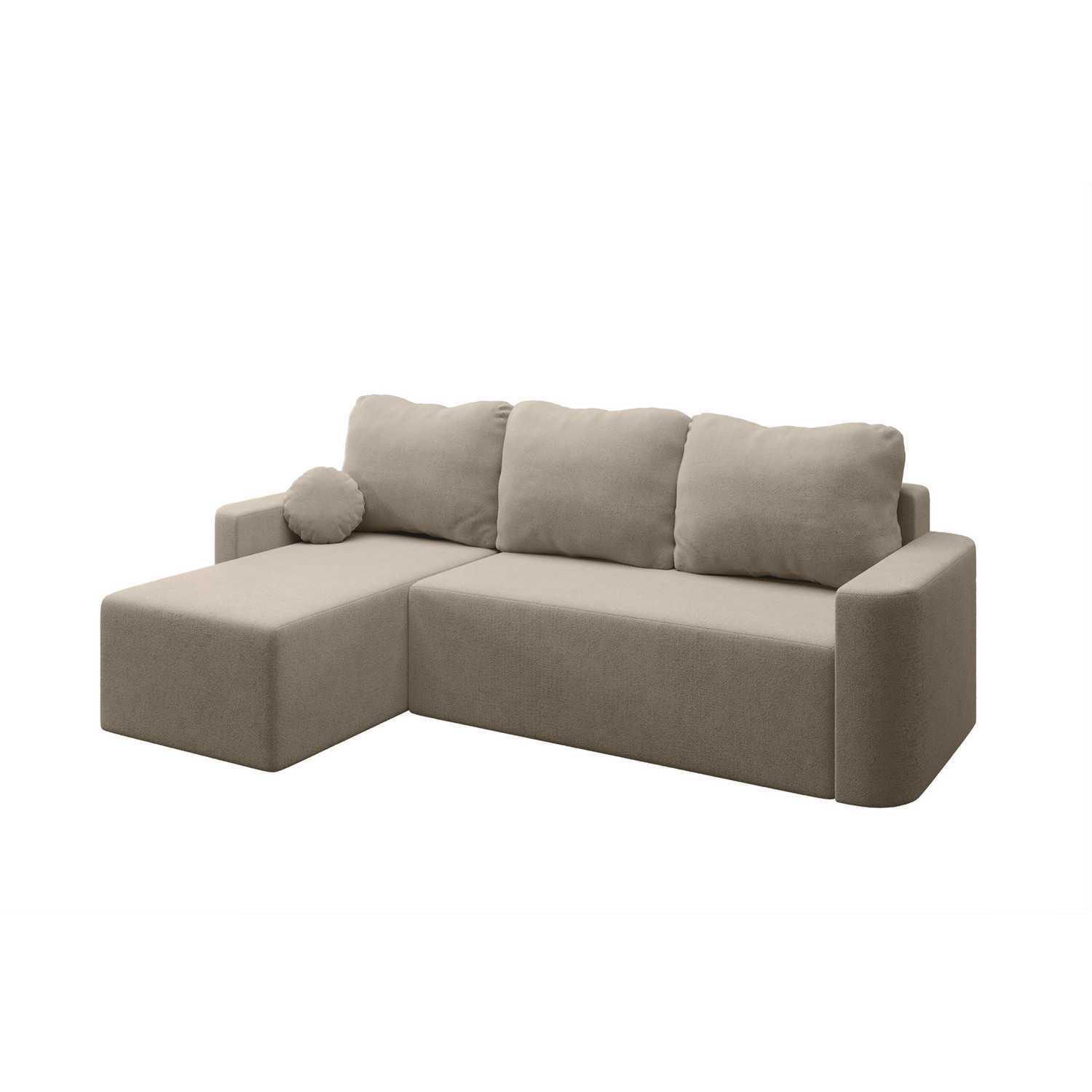 Rozkládací rohová sedací souprava ENZO Levá Béžová