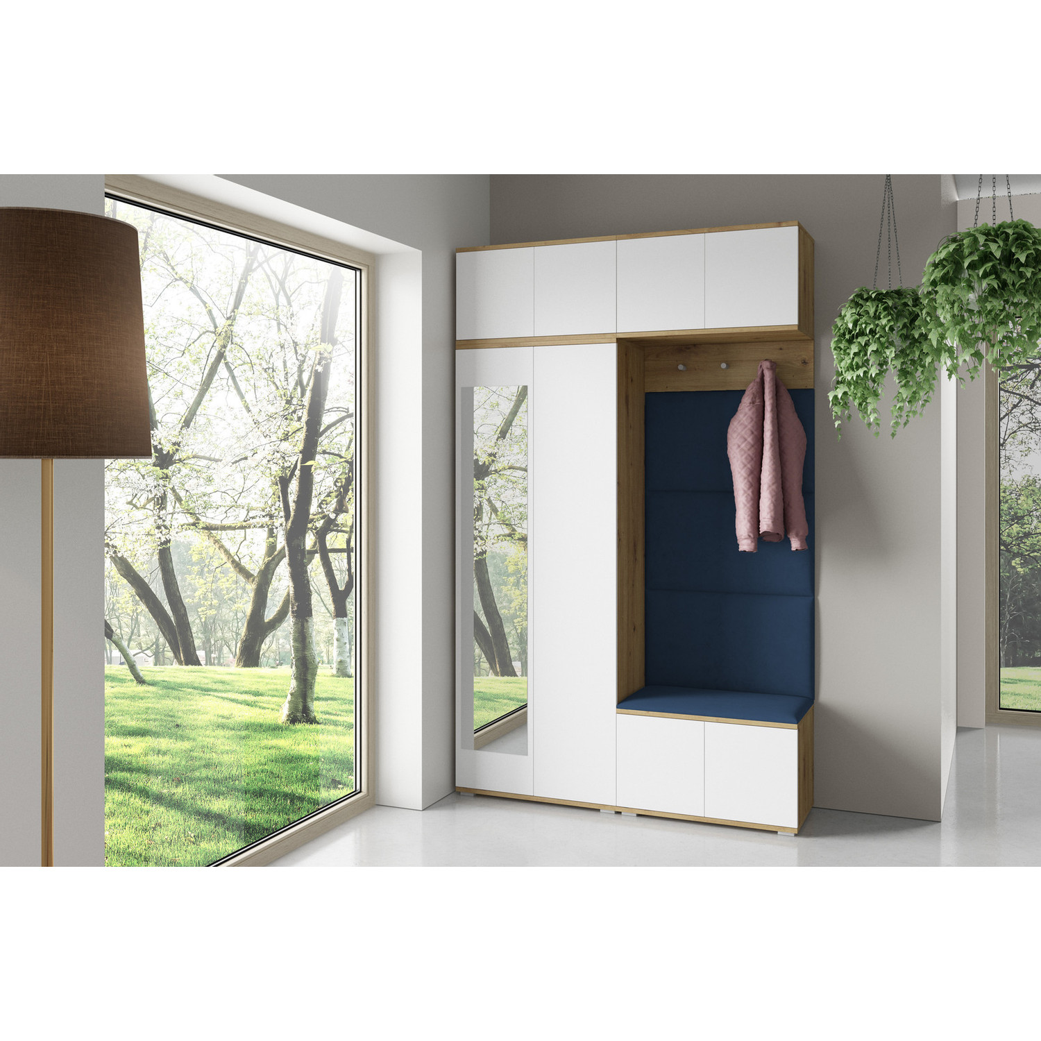 Předsíňová stěna SEVILLA III Modrá III