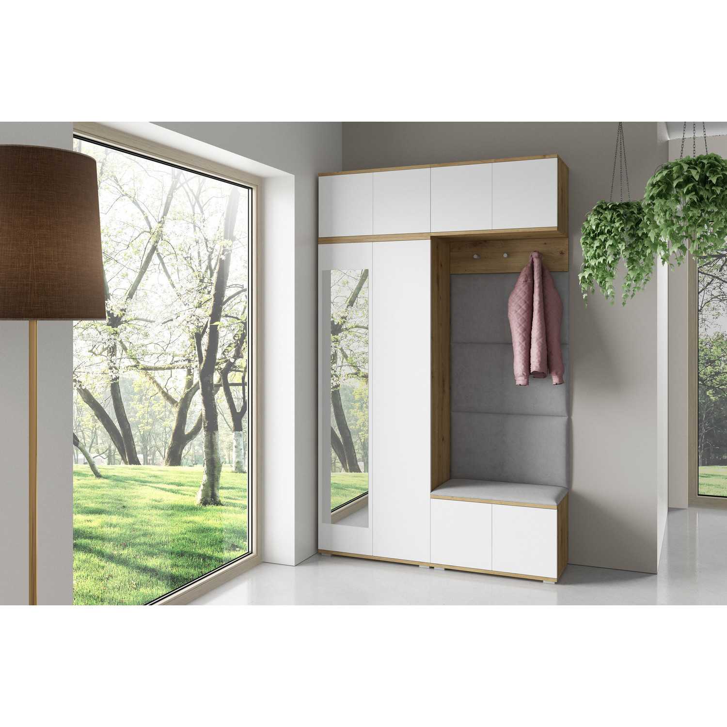 Předsíňová stěna SEVILLA III Šedá III