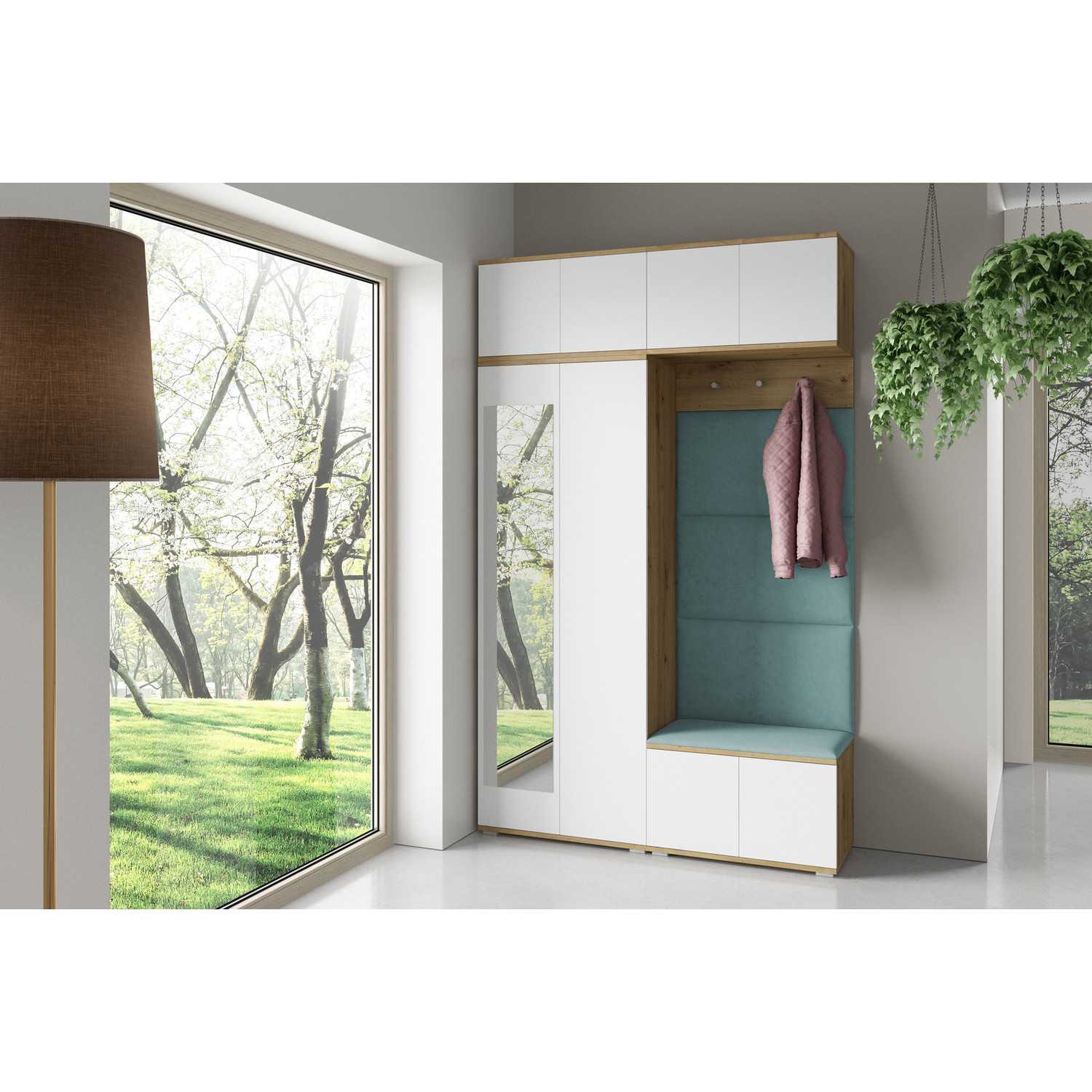 Předsíňová stěna SEVILLA III Modrá