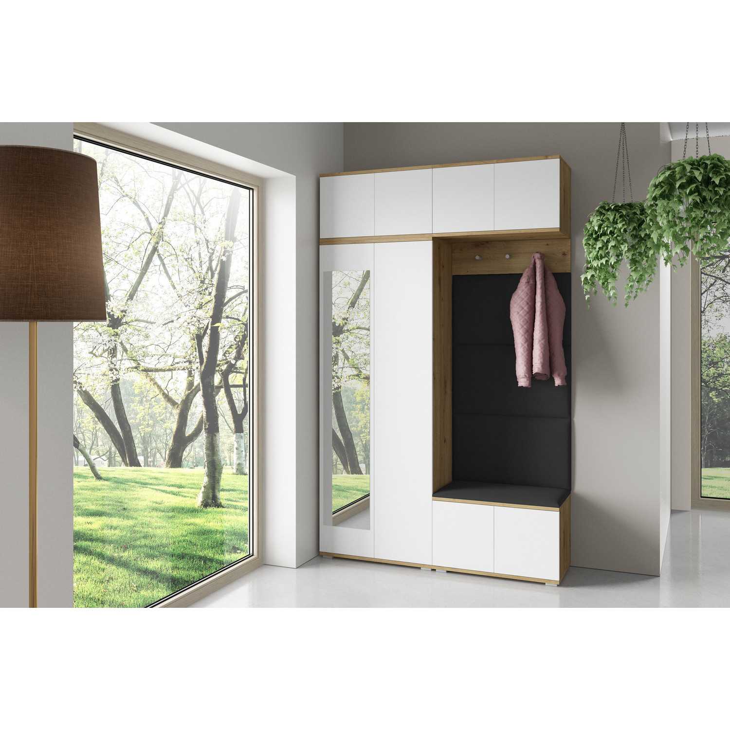 Předsíňová stěna SEVILLA III Černá