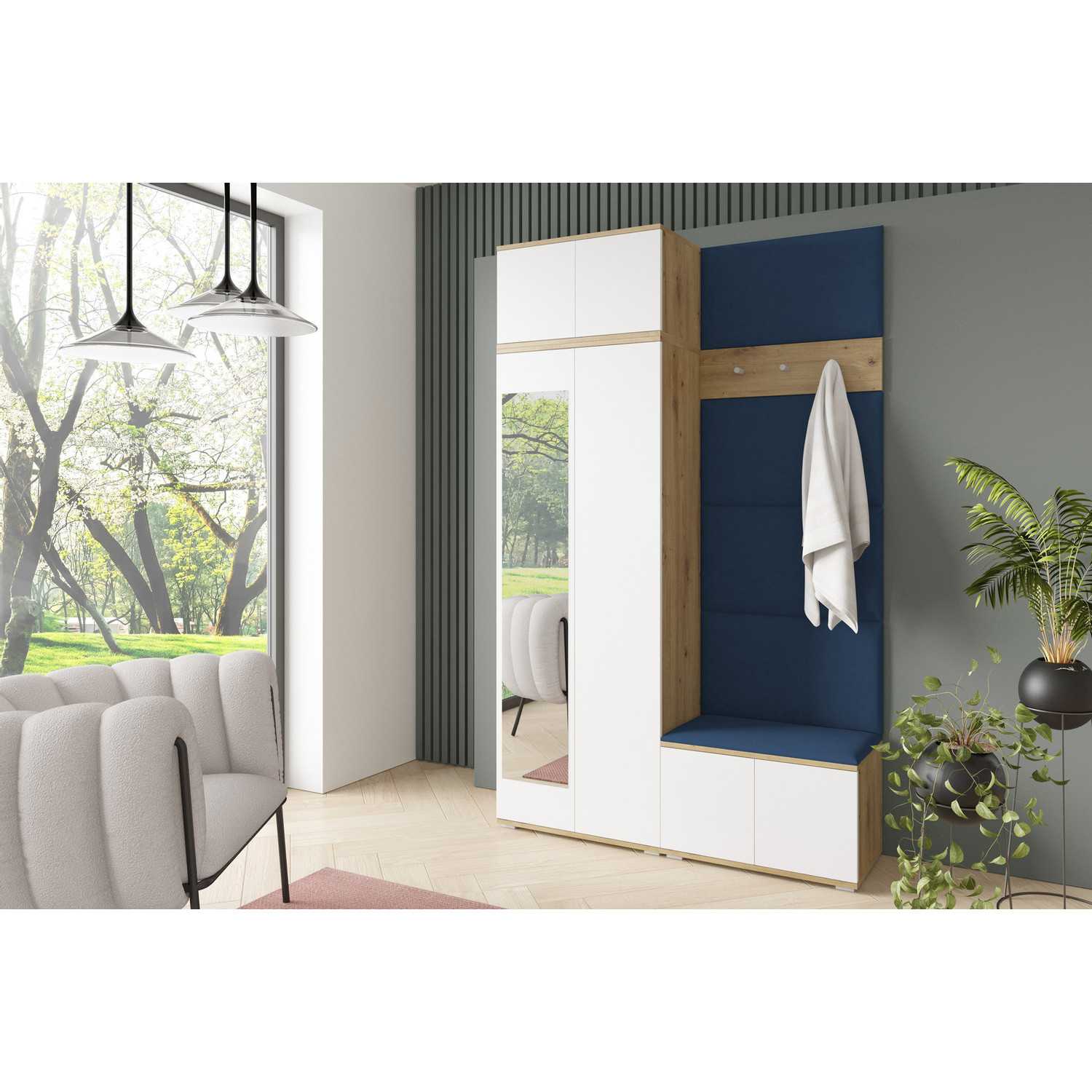 Předsíňová stěna SEVILLA II Modrá III