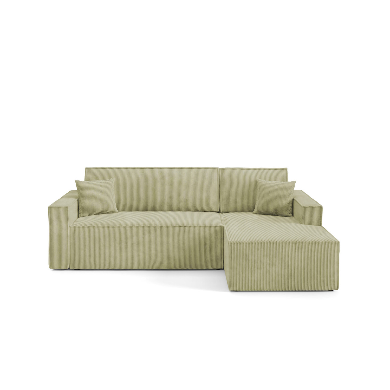 Rozkládací rohová sedací souprava ARTUR Pravá Zelená