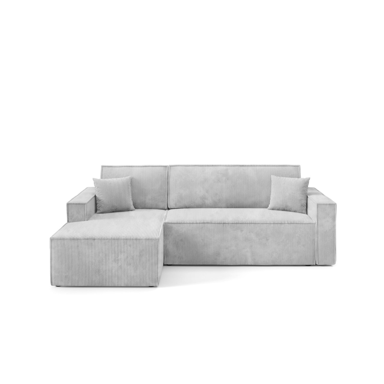 Rozkládací rohová sedací souprava ARTUR Levá Šedá