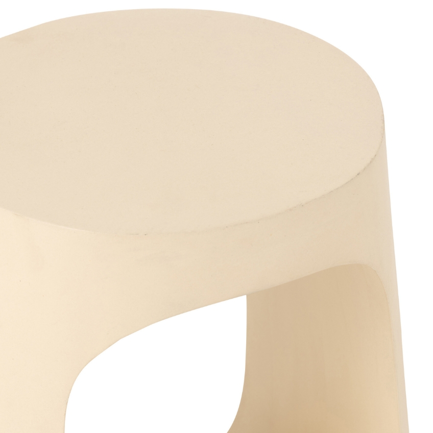 Béžový dřevěný odkládací stolek J-line Cargo 35 cm