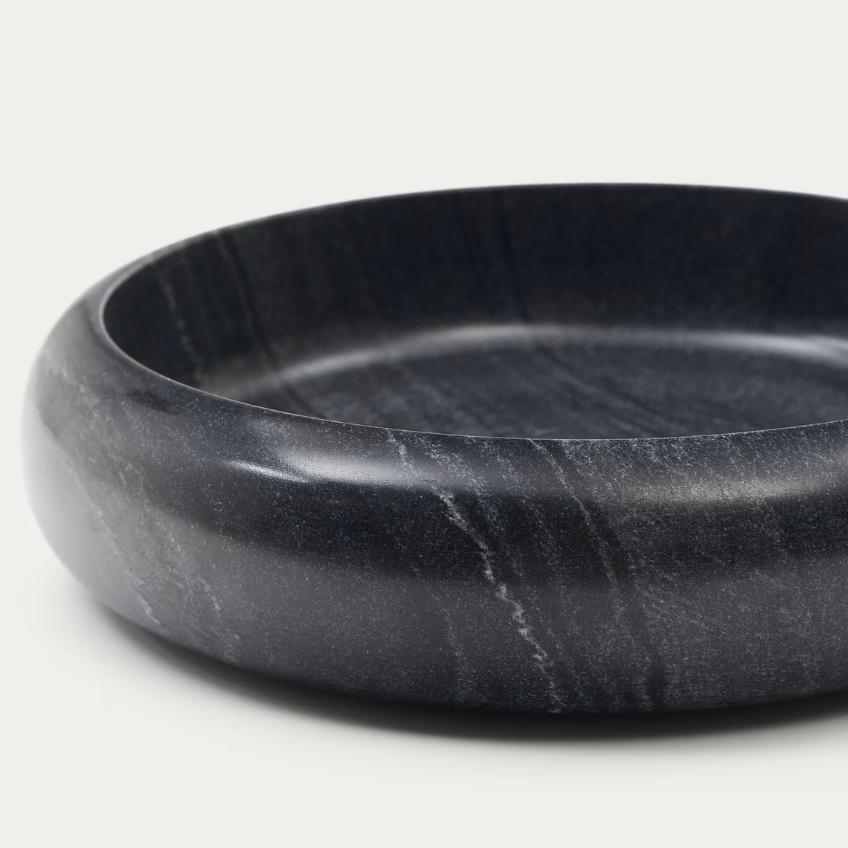 Černá mramorová miska Kave Home Sisine 13 cm