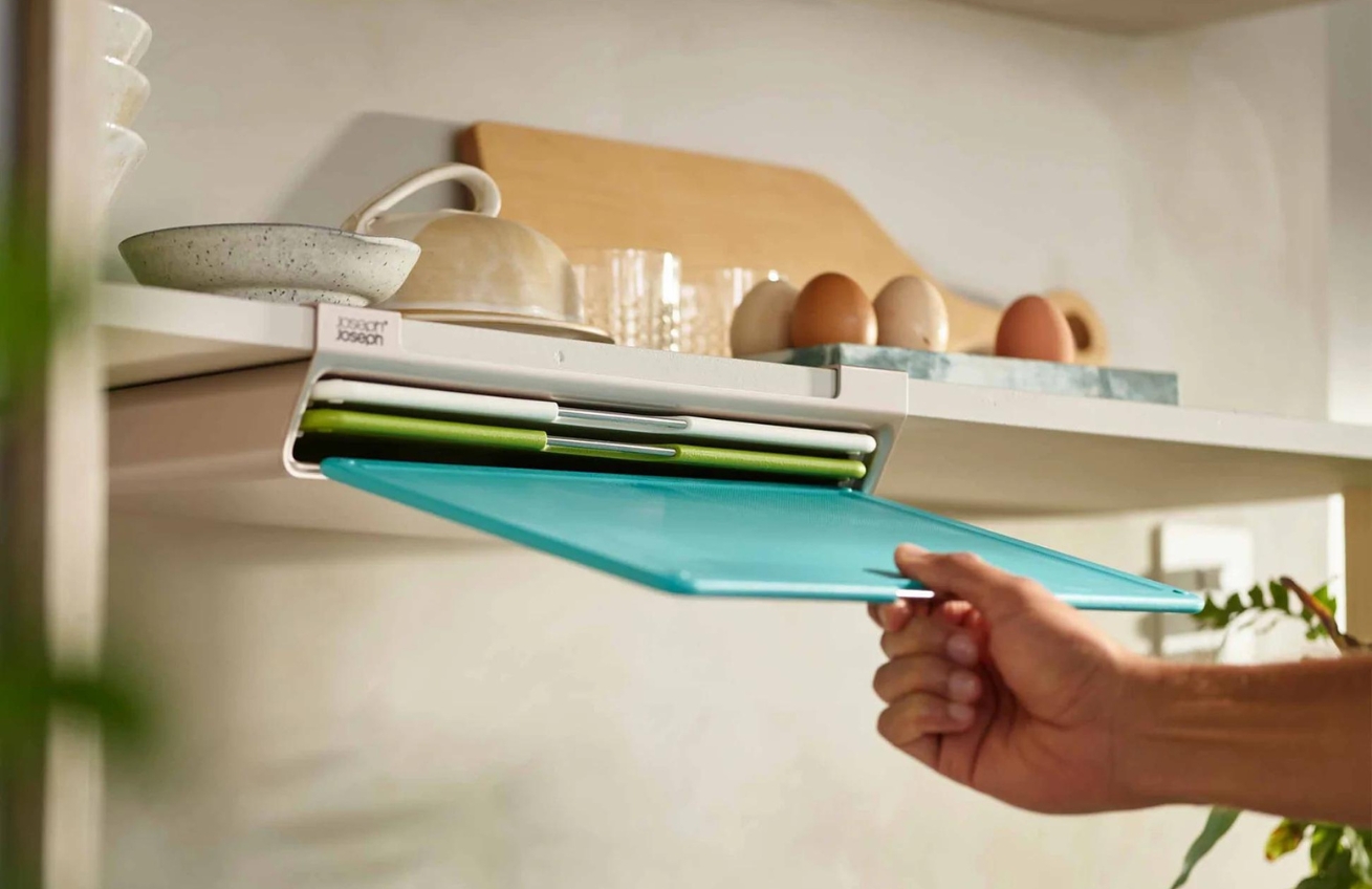 Joseph Joseph Sada tří plastových prkének s pouzdrem Folio Slim Multicolour 22 x 31