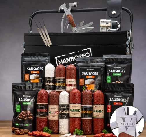 Toolboxeo plné salámů + Multitool s gravírováním
